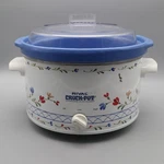 Vtg Decorative Floral Quart Rival Select Crock Pot Slow Cooker 3154 Cottage. Fixed Price $39.50.