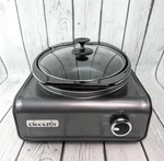 Crock Pot 3.5 Qt Oval Slow Cooker Connectable Party SCCPMD3-CH Gray. Fixed Price $48.00.