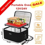 Portable 12V/24V 2-IN-1 Car Food Warmer, Heated Lunch Box For Travel And Camping. Fixed Price $36.29.