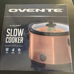 Ovente 4-QUART Slow Cooker With Heat-tempered Glass Lid Box Never Opened New. Fixed Price $15.00.