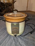 Vintage Sunbeam Crocker Cooker Fryer Model 9-13 Avocado Green And Beige Nice Con. Fixed Price $89.95.