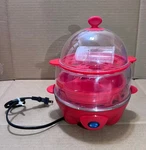 Rapid Cooker Maker DEC012RD Eggs Red Work - Clean Little Crack On Cover. Fixed Price $20.00.
