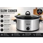 Better Chef IM-466S Quart Oval 3 Settings Slow Cooker Stainless With Glass Lid. Fixed Price $37.99.
