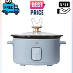 Beautiful 6QT Slow Cooker Programmable Digital Thyme Green Crock Pot. Fixed Price $46.69.