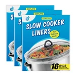 Ooflaye 48 Bags Slow Cooker Liners, Disposable, Plastic, White, Self Seal, Bp.... Fixed Price $27.69.
