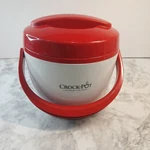 Crock-pot Lunch Mini Warmer 5.5 White & Red Model SCCPLC200-BL. Fixed Price $14.71.