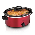 Hamilton Beach 6 Quart Oval Slow Cooker, Red. Fixed Price $59.99.
