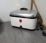 Vintage Mid Century Nesco Electric Roaster Oven With Lid Rack And Pans. Fixed Price $171.00.