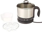 1.26 Quart Stainless Steel Electric Cooker 360 Rotating BASE,600 W,silver. Fixed Price $34.99.