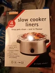 Crock Pot Slow Cooker Liner Bag Pack 6.7QT. 400 No Mess Soup Chili Cheese Dip. Fixed Price $5.00.