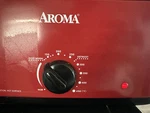 Aroma 18QT. Electric Roaster Oven With Metal Inner Rack Red ART-718R New. Fixed Price $40.00.
