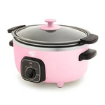 Greenlife 3.5QT Slow Cooker, Ceramic Nonstick Removable Interior Bowl - Pink. Fixed Price $65.63.