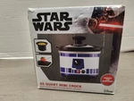 Disney Star Wars .65 Quart Mini Crock With Removable Stoneware Insert. Fixed Price $16.99.