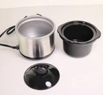 Tru Mini Crock Pot .65 Quart Stainless Steel Stoneware Liner SC-165. Fixed Price $12.50.