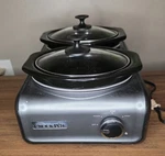 Crock-pot SCCPMD1-CH Hook Up Double Oval Connectable 2 1-QUART Slow Cookers. Fixed Price $36.29.