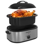 Royalcraft Roaster Oven With Self-basting Lid, 18QT Quarts, Silver. Fixed Price $101.99.