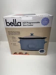 Bella 6.0 Qt Programmable Slow Cooker Ceramic Nonstick Coating Surf Blue. Fixed Price $49.99.