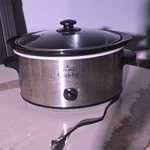 Rival 3735 Slow Cooker Stainless Steel Silver Black Manual Settings. Fixed Price $30.00.
