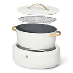 Beautiful 10 1, 6 Qt Electric Multi-cooker, White Icing By Drew Barrymore. Fixed Price $79.50.
