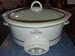 Rival 3860 6QT Oval Crock Pot Slow Cooker Smart White Very Nice Condition!. Fixed Price $44.99.
