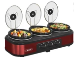 Sunvivi Triple Slow Cooker Buffet Servers & Warmer 3 Pot Food Small Mini 1.5 Qts. Fixed Price $139.99.