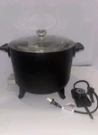Presto 6QT 06000- 04 Electric Kitchen Kettle Multi-cooker Steamer W/ Basket+bklt. Fixed Price $30.00.