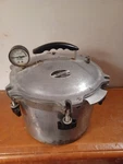 Used All American 910 1/2 Pressure Cooker Canner Cast Aluminum Pot (dws). Fixed Price $185.00.