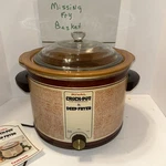Rival Crock Pot Deep Fryer With Lid And Basket Model 9850. Vintage 1982. Fixed Price $25.98.