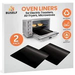 Buself Toaster Oven Liner Compatible With 9X11 Inches, Black 2 Pack. Fixed Price $18.43.