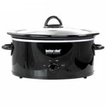 Better Chef 3 Quart Oval Slow Cooker With Removable Stoneware Crock In Black. Fixed Price $38.31.