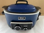 Ninja 3 Cooking System MC702Q2 1200W Multicooker 6 Quart Blue Tested. Fixed Price $74.00.