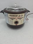 Vintage Hyfry Combo Slow Cooker / Deep Fryer - Brown And Chrome Still Works!!!. Fixed Price $50.00.