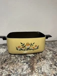 Vintage Sears 1976 Yellow/black Metal Merry Mushroom Slow Cooker Pot Only. Fixed Price $60.00.