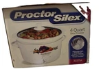 Vintage 1998 Proctor Silex Slow Cooker 4QTS Oval White - Vegetables 33375A New. Fixed Price $110.00.