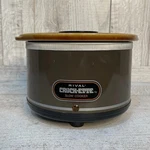 Vintage Model 3200-2 Rival Crock-ette Pot Brown Slow Cooker 1 Qt Mini Guc. Fixed Price $26.99.