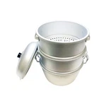 Thunder Group ALST008 Steamer Set 15" Dia. X 20-1/4"H 3/8" Perforations Silver. Fixed Price $231.99.