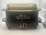 Vtg West Bend Slo Cooker 84114 Autumn Harvest Amber Glass Lid Tested & Works. Fixed Price $29.99.