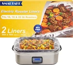 Smartake Electric Roaster Liners, 2 Count Disposable Fits 16, 18. Fixed Price $8.72.