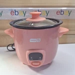 Tested -dash Pink Mini Rice Cooker Steamer Removable Nonstick Pot Warm Function. Fixed Price $16.00.