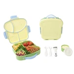 Sayape Bento Lunch Box Toast-shaped 4-COMPARTMENT Standard, Yellow-toast. Fixed Price $17.83.