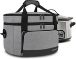 Yorepek 2 Layer Slow Cooker Carrier, Compatible With 6, 7, 8 Quart Gray. Fixed Price $35.99.