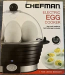 Chefman Electric Egg Cooker Six Capacity. Fixed Price $18.00.