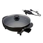 Mainstays 12" Round Ceramic Skillet, Black,nonstick, 1200W, Removable Temp. Fixed Price $32.08.