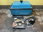 Vintage Nesco 4 Qt Roaster Oven Teal Turquoise W/ Manual Works!. Fixed Price $98.04.