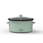 Mainstays 6 Quart Manual Slow Cooker, Green Sage. Fixed Price $16.28.