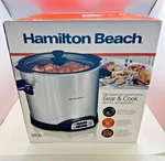 Hamilton Beach Slow Cooker, Extra Large 10 Quart. Fixed Price $55.00.