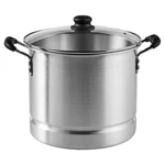 Imusa 10QT Aluminum Steamer Or Stock Pot With Glass Lid & Removable Rack. Fixed Price $35.93.