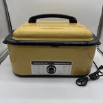 Vintage Hamilton Beach 18QT Roaster Oven Extra Large Roasting Pan Yellow - Works. Fixed Price $139.99.