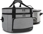Yorepek 2 Layer Slow Cooker Carrier, Compatible With 6, 7, 8 Quart Gray. Fixed Price $31.18.