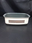 West Bend 84654 Slow Cooker Qt Non-stick Pan Pot Tan Brown Stripes. Fixed Price $25.99.